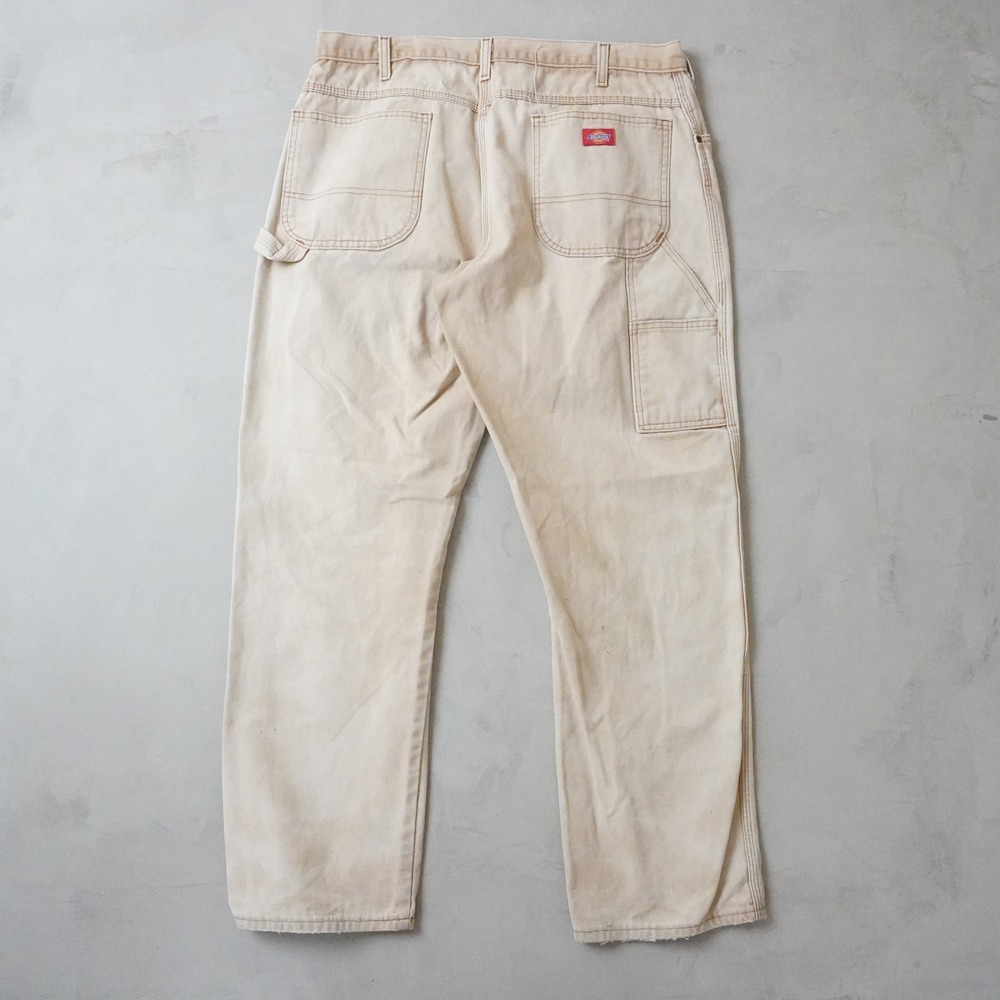 Vintage Dickies Carpenter Pants 38x32 Mens Tan Duck Canvas Relaxed Fit Workwear